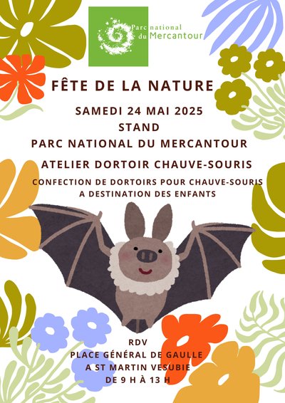 Stand du Parc national du Mercantour et Atelier dortoirs pour chauve-souris_Saint-Martin-Vésubie