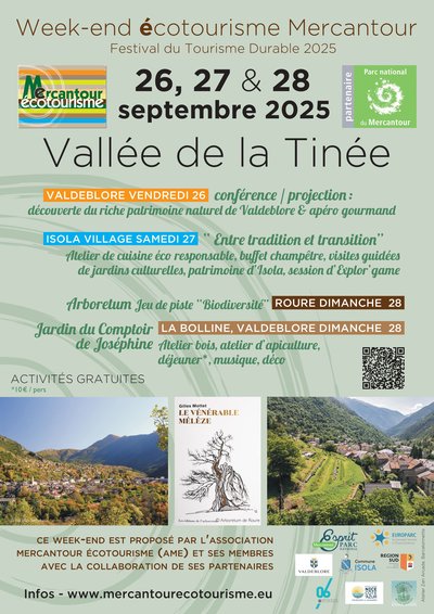Affiche 6ème week-end écotourisme Mercantour Tinée