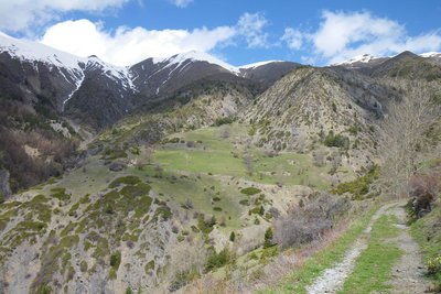 Cheminement entre la Grange de Gascon et le Plateau de Saint Ours