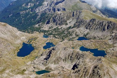 lac Fourca, lac Long Supérieur, (2111 m), le vallon de la Minière à Tende