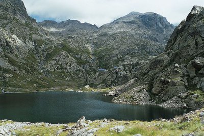 En Gordolasque, le lac de la Fous et le refuge de Nice