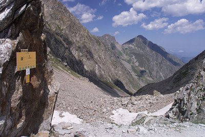 Colle di Finestra, panorama sul versante italiano