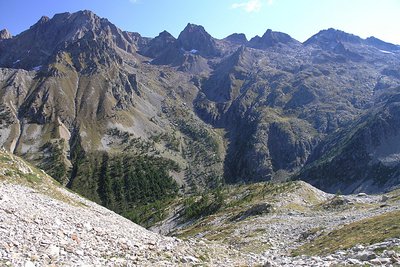 Panorama dal sentiero per il Colle di Fremamorta