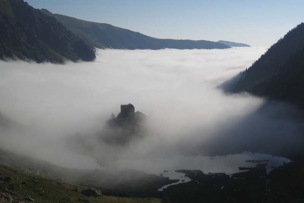 Randonnée en Stura. Refuge Migliorero vu de haut