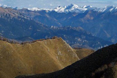 Randonnée Marguareis. Le Marguareis, (2651 m), depuis Déa au mois de novembre.