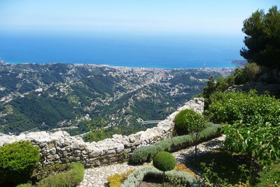 Randonnée balcon d'Azur. Jardin médiéval de Sainte-Agnès.