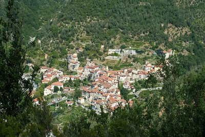 Rocchetta Nervina vue de haut