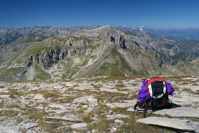 Panorama verso Punta Marguareis dalla Cima di Pian Ballaur