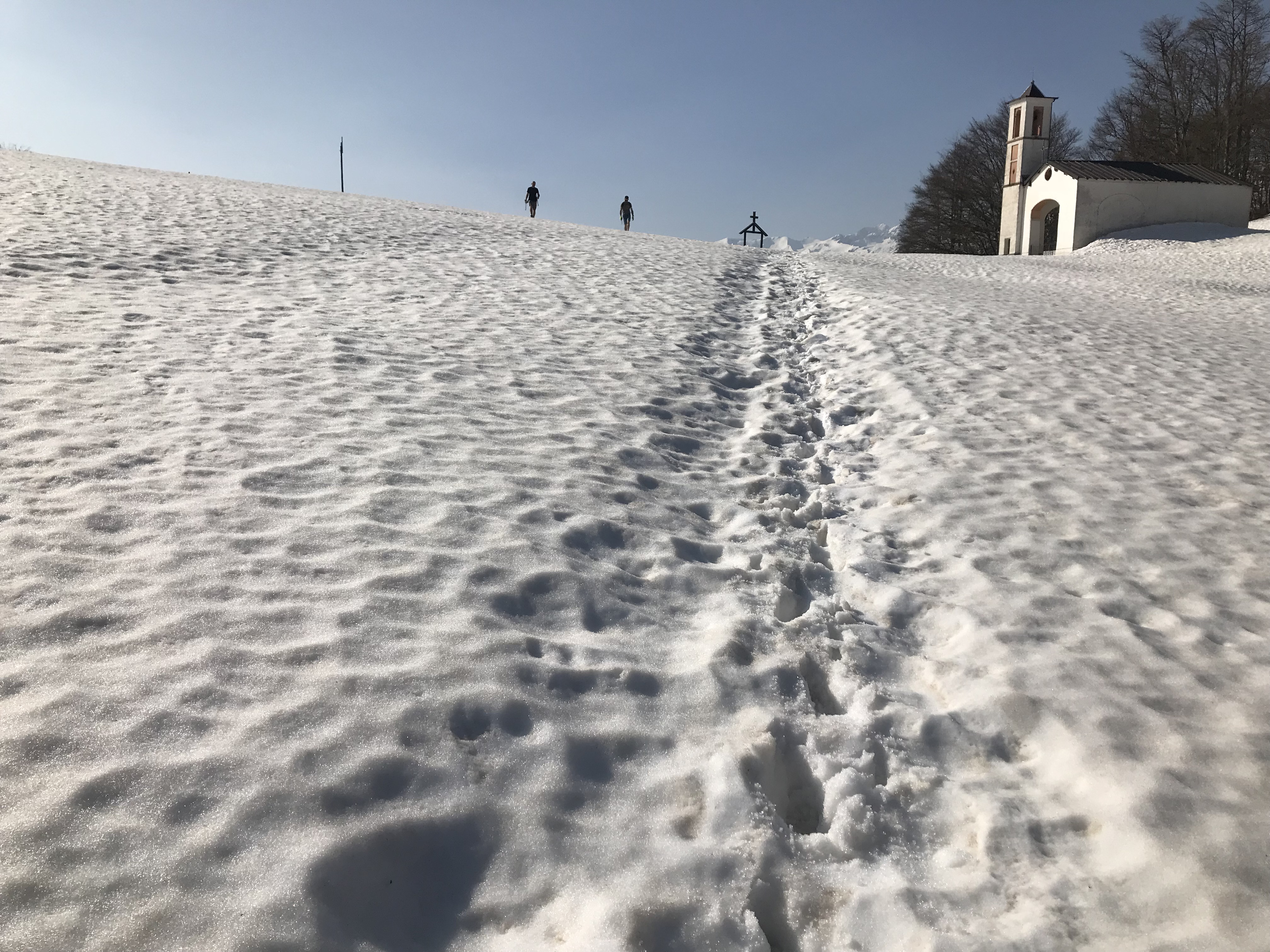 Madonna delle Piagge con la neve