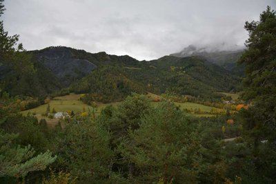 Le vallon du Bachelard depuis le pointt de vue